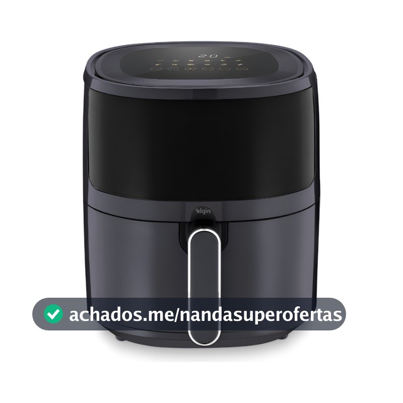 Fritadeira Elétrica Visio Fry Elgin 5L 1700w Air Fryer Digital Cinza
