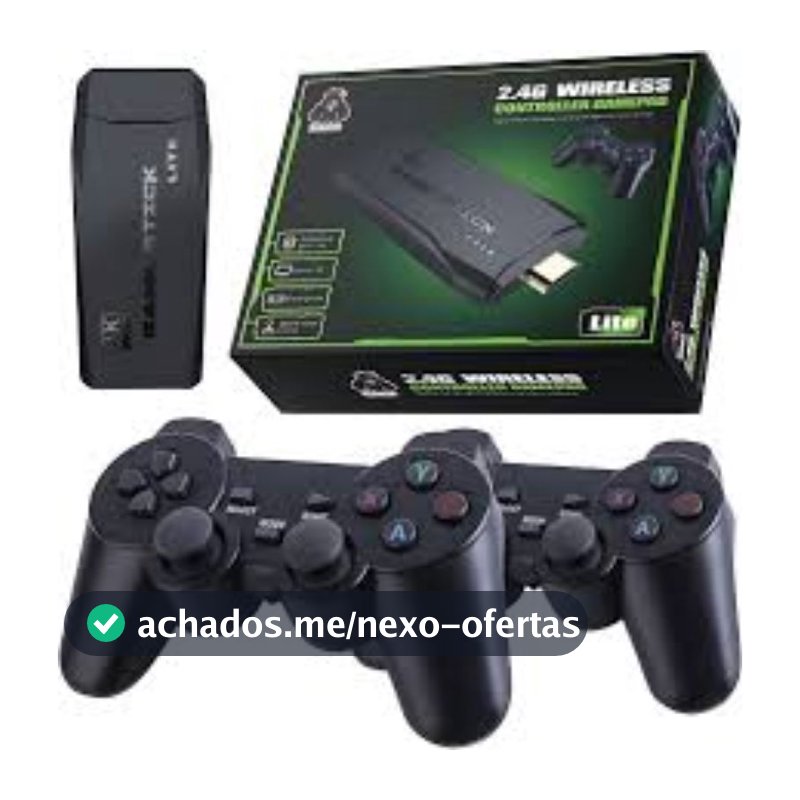 Video Game Stick 4K Original 64G - 10.000 Jogos e Controle Sem FioLeia o anúncio