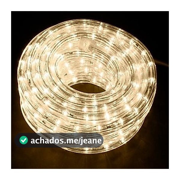 7 à 15m Mangueira branco quente de Led Redonda Corda luminosa + Conector Decoração Iluminação Natal