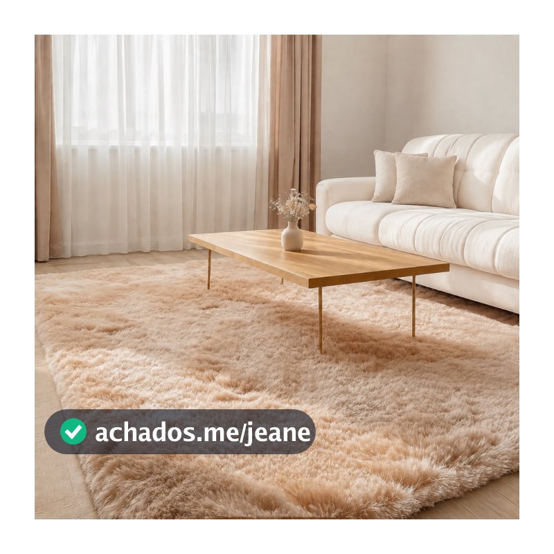 Tapete Para Sala Felpudo 2,40m x 2,00m  Varias Cores