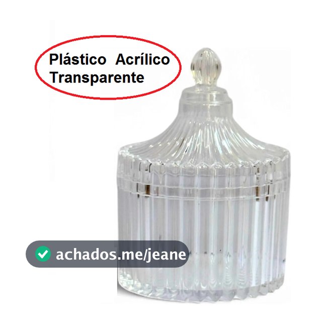 Mini Baleiro Bomboniere  Acrílica Plástico Transparente Decoração Festa Lembrancinha