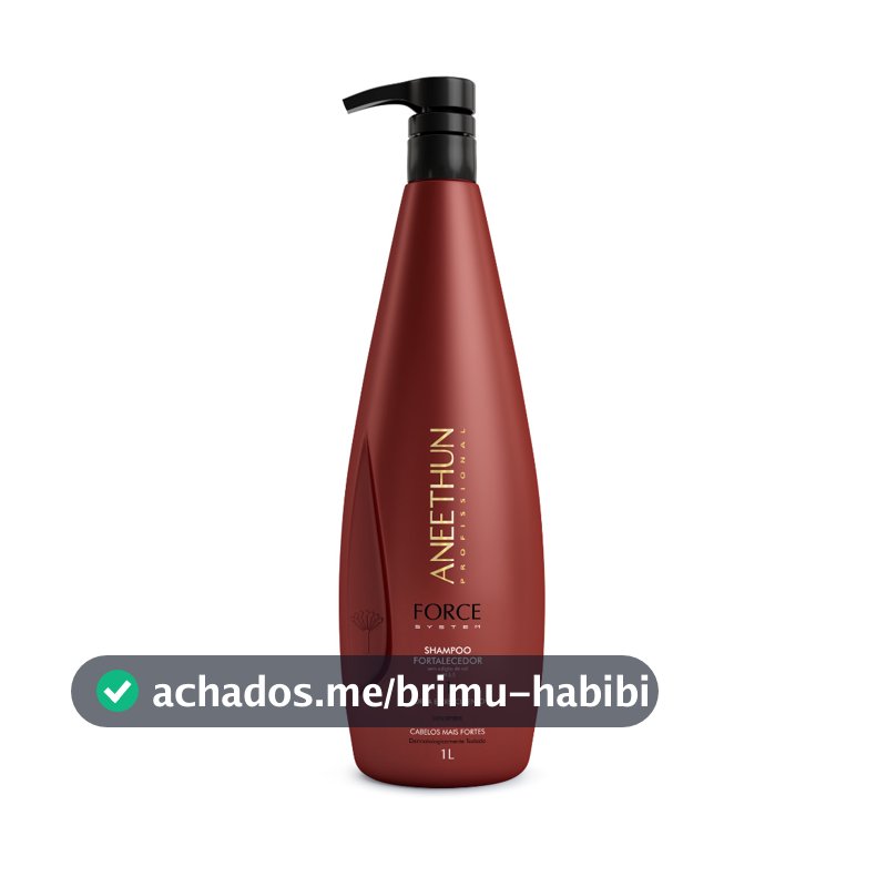 Shampoo Fortalecedor Force 1L Profissional Fortalecimento E Crescimento Original - Aneethun
