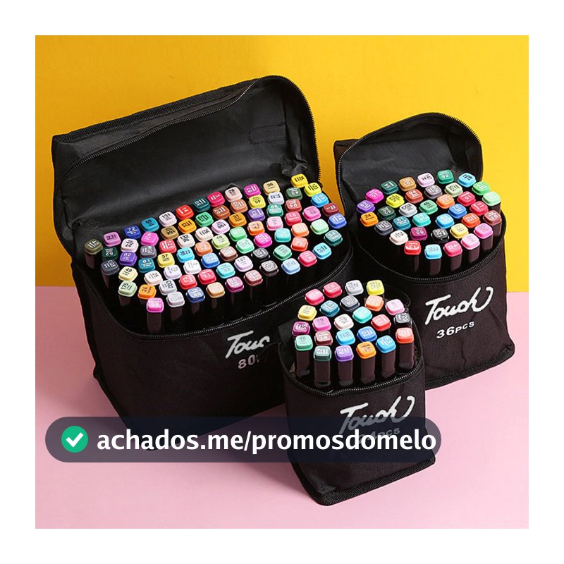 Caneta Marcadora 24/36/48/60 Cores Touch Com Ponta Dupla Pintura De Arte Aquarela Material Escolar