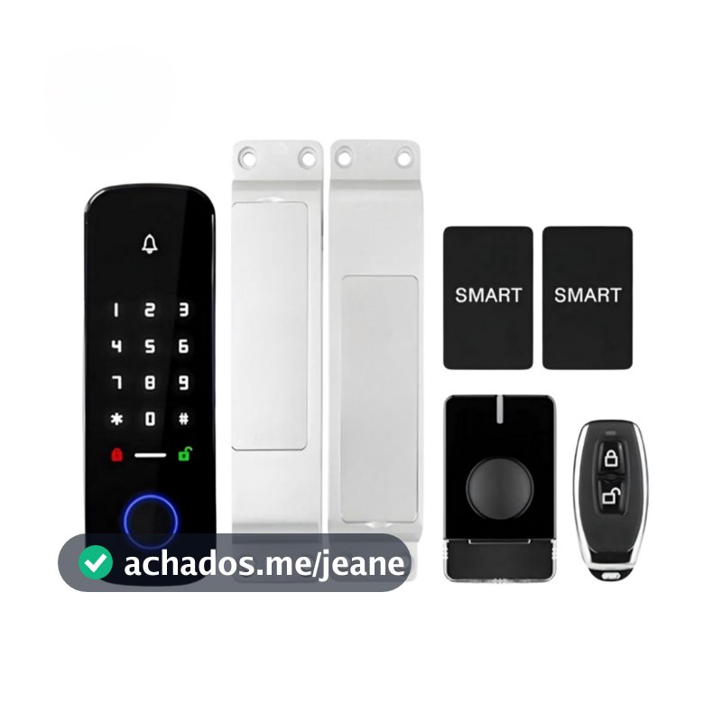 Fechadura Elétrica Knup KP-CA618 Sem Fio Digital Senha Cartão Controle Remoto para Porta