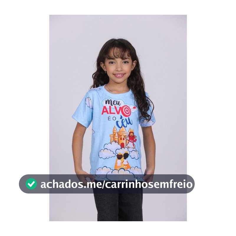 Camiseta Infantil Gospel Religiosa Jesus Algodao Premium Cristao Catolico Evangelico Menino Menina Criança Blusa Fe