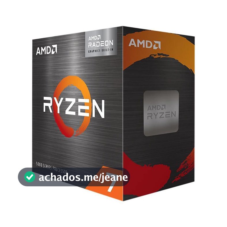 Processador AMD Ryzen 7 5700G, 8-Cores, 16-Threads, 3.8GHz (4.6 GHz Turbo), Cache 16MB, AM4, BOX