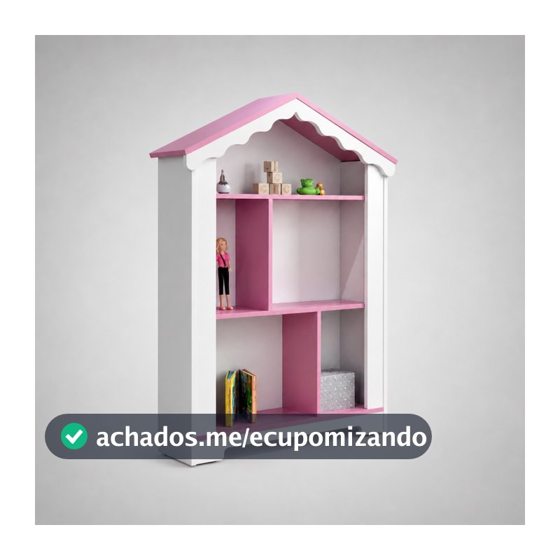 Estante Organizadora de Brinquedos Quarto Infantil Menina Blogueirinha MDF