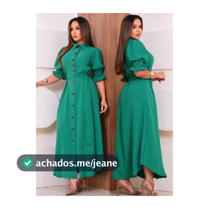 Vestido Chemise Longo Feminino Social Elegante com Cinto Faixa