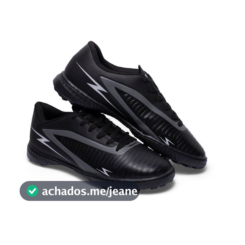 Chuteira Society Striker Adulto Costurada Gramado Sintético Original Uzze Sport