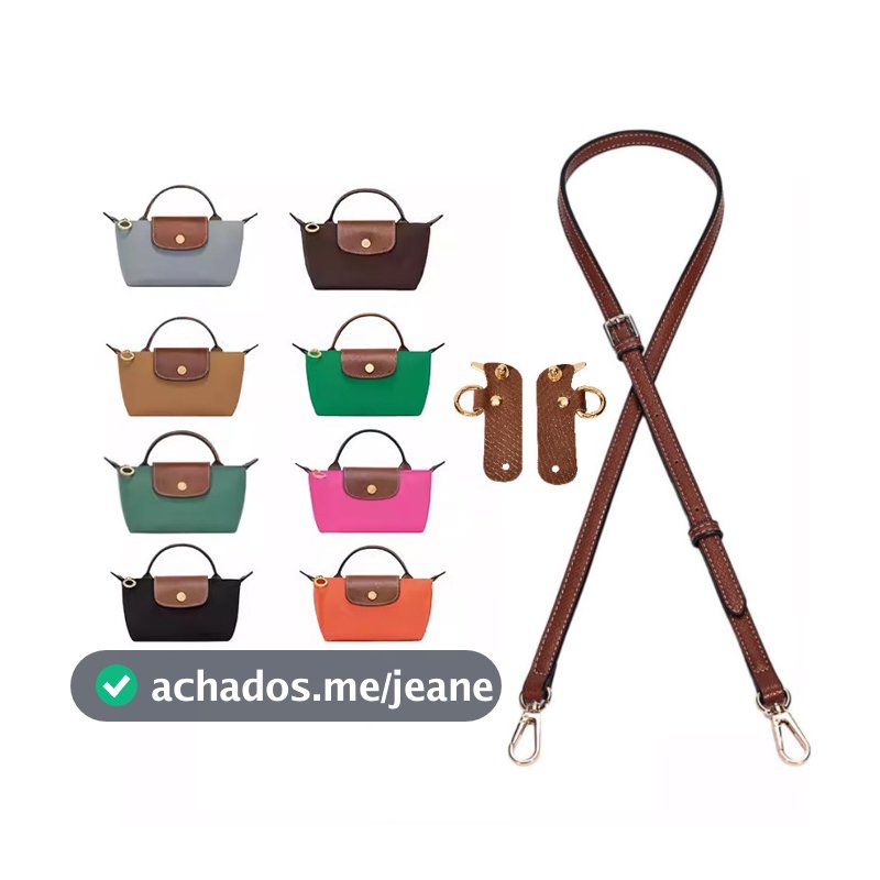Alça De Bolsa Crossbody De Couro Para Mini Bolsas , Ombro De Substituição Sem Perfuração Microfibra Ajustável Com Fivela