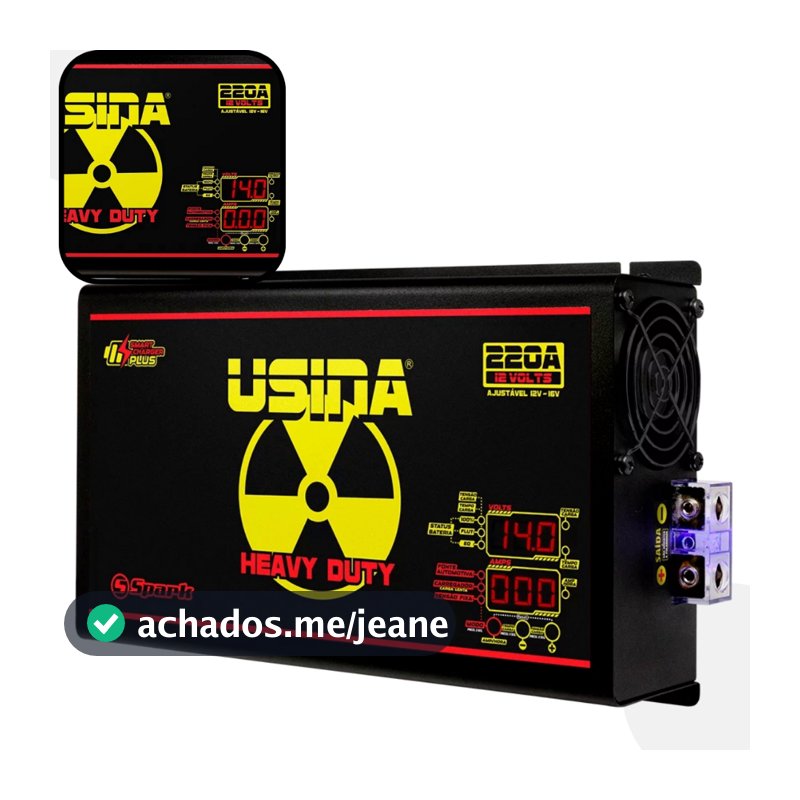 Fonte Automotiva Usina 220 14,4v Bivolt C/ Voltímetro Carregador de Bateria Som Automotivo, ideal para carros