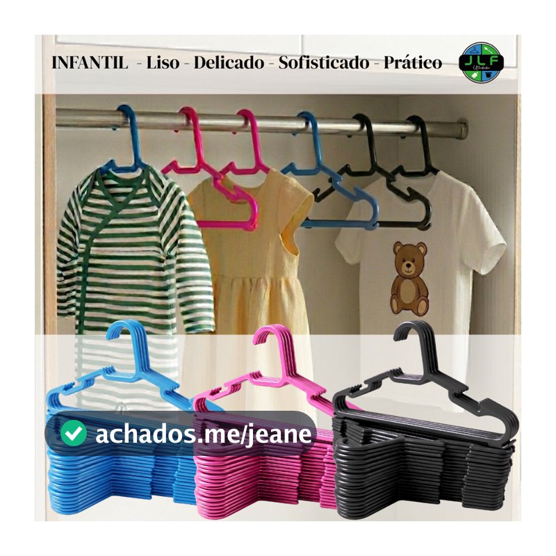 KIT CABIDE INFANTIL/BEBÊ PEQUENO PLÁSTICO ORGANIZADOR  COLORIDO REFORÇADO