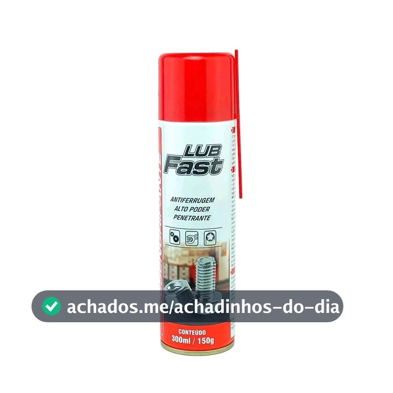 Desengripante Antiferrugem Lubrificante Uso Geral 300ml/150g - LubFast