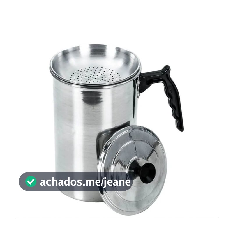 Filtro de Óleo de cozinha 2 Litros alumínio - cozinha filtra óleo reutilizar óleo de cozinha