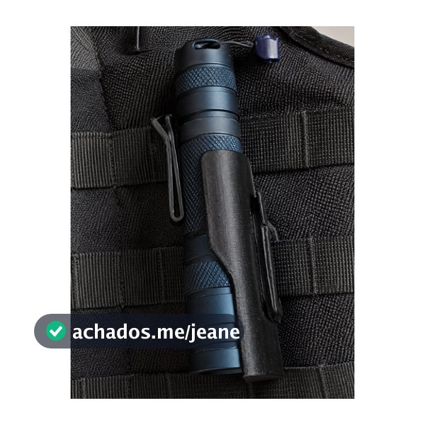 Suporte Tático para Lanterna 3D | Porta Lanterna para Colete MOLLE Leve e Funcional