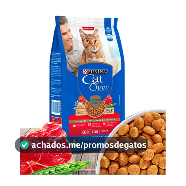 Ração Para Gatos Cat Chow Sabor Carne 10,1 Kg