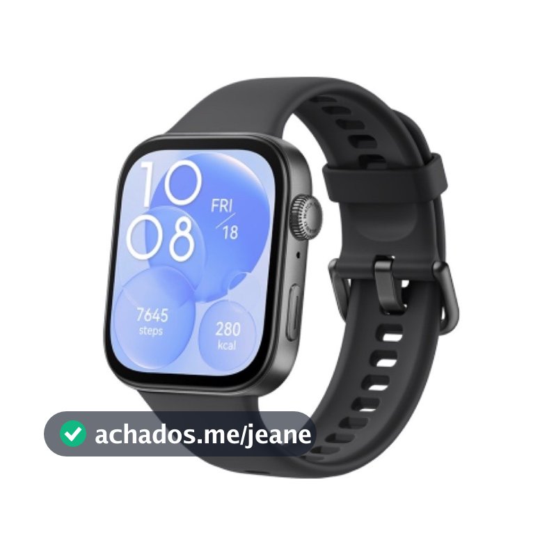 Smartwatch Huawei Watch Fit 3 Preto Original GPS AMOLED Seminovo