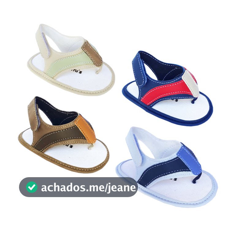 Chinelo masculino infantil sandália sapatinho de bebê do 13 ao 18