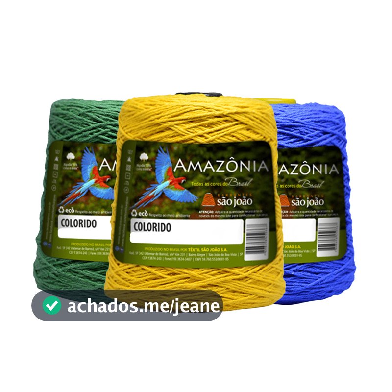 Barbante Amazônia Fio N°6 400 Metros / 400 Gramas - São João
