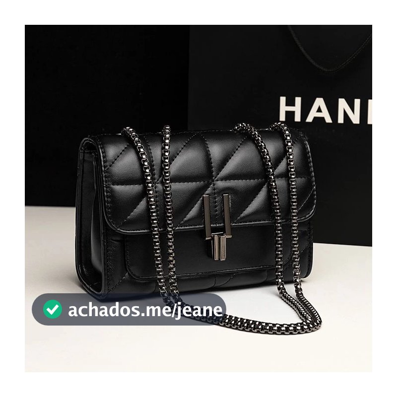 Bolsa Transversal Feminina Corrente Escura Modelo Y Bolsa de Ombro para Festa