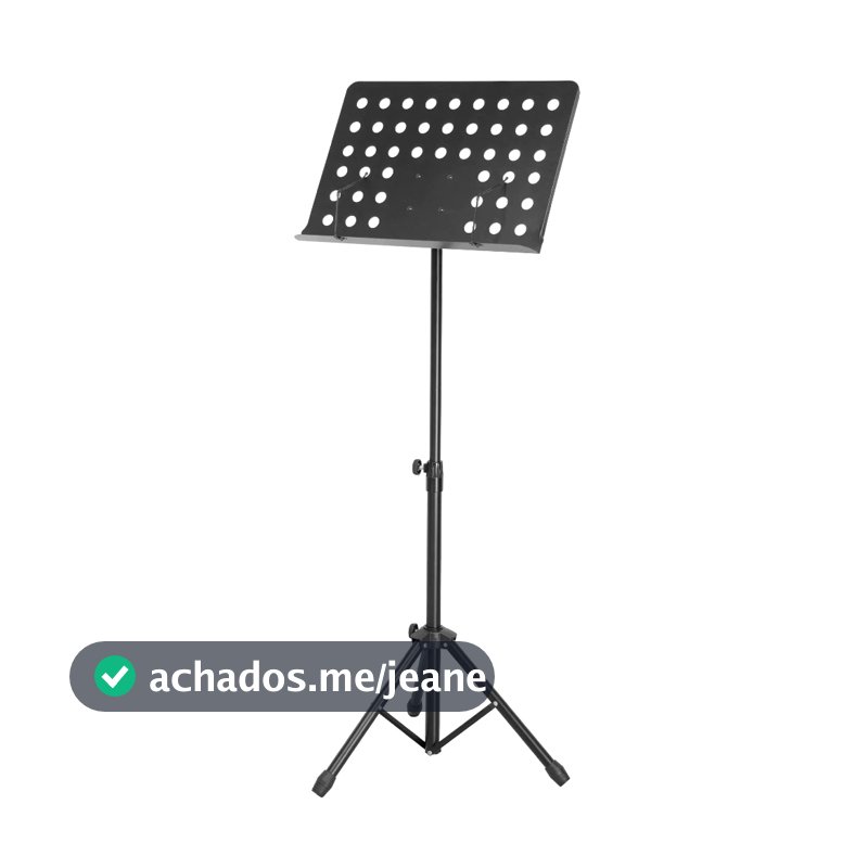 Suporte Partitura Maestro Cavalete Pedestal Estante Ferro
