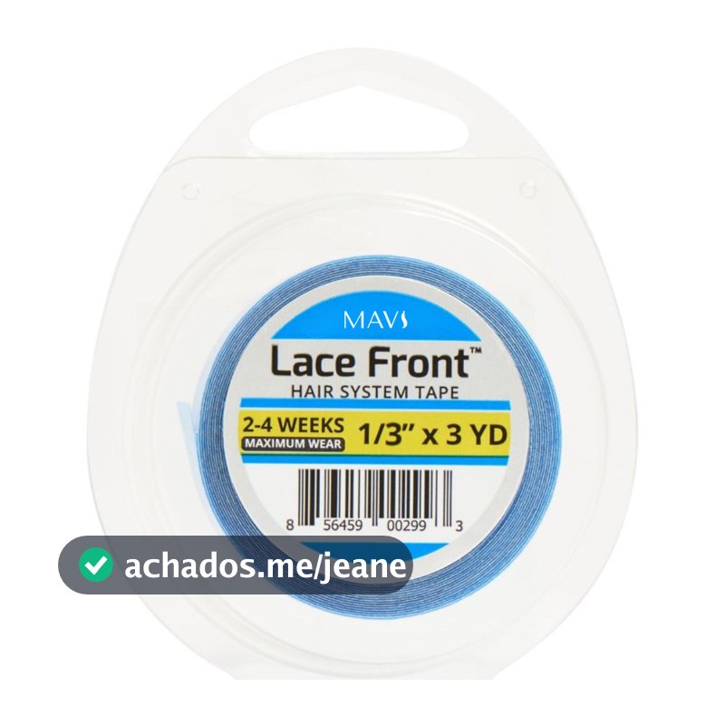 Fita Adesiva Capilar Mega Hair Prótese Walker Tape Lace Front Extra Forte - Todos os Tamanhos 3x0,8cm 3x1,27cm 12x1,27cm