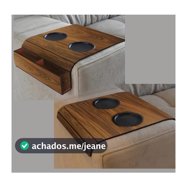 porta copo sofa E Controle promoção tons preto escuro claro cores