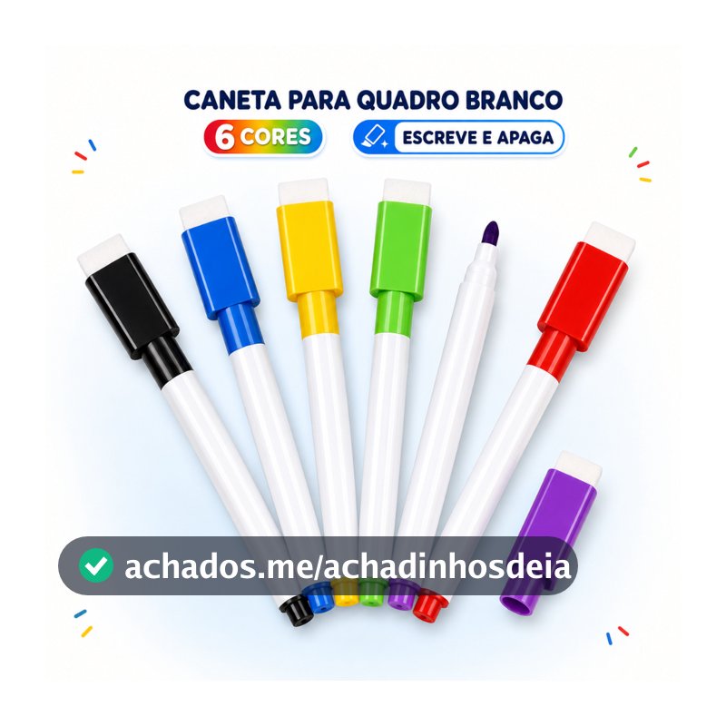 6 Cores Kit Caneta 6/12/18 Unidades Quadro Branco Marcador Apagável com Apagador