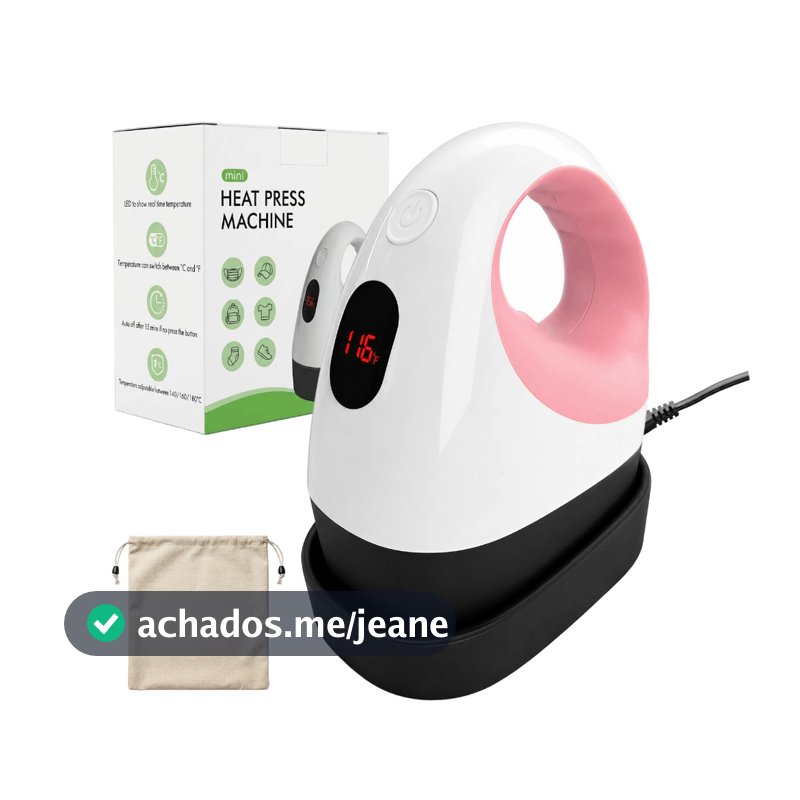 Mini Portable Heat Press Sublimation Transfer Tensão de volt duplo 110v/220V