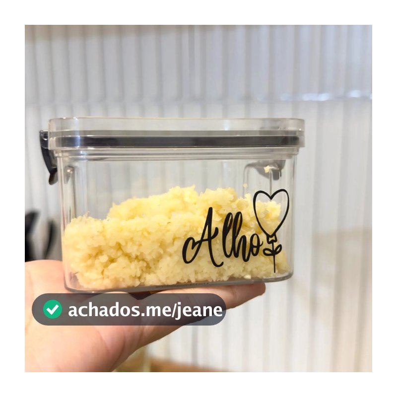 Porta-alho coração flutuante - pote para alho - porta-cebola - porta-molho de tomate - cozinha- porta-tempero