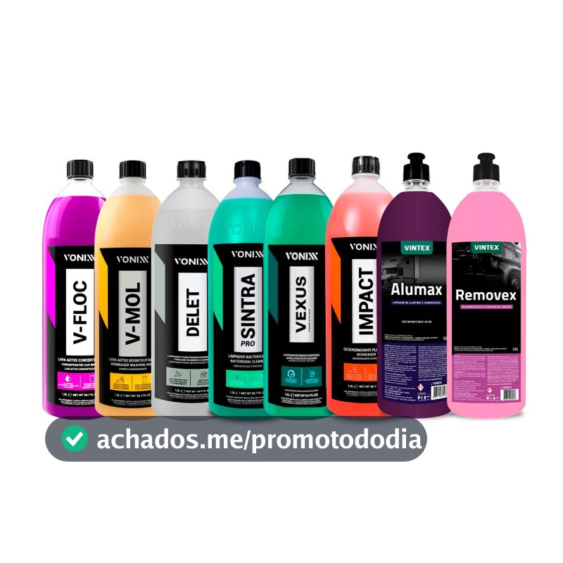 KIT V-FLOC + V-MOL + DELET + SINTRA + VEXUS + ALUMAX + REMOVEX + IMPACT 1,5L VONIXX VINTEX
