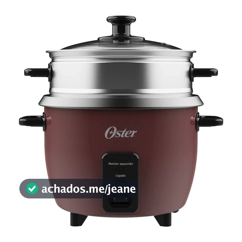 Panela Elétrica de Arroz 1L Oster Bordô