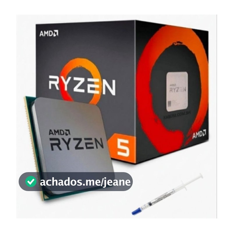 PROCESSADOR RYZEN 5 RYZEN 7 2200G 1600x 1700x 2600 2600x 3400G 3500x 3600 2700 3700x OEM AMD COM PASTA TÉRMICA 1G.
