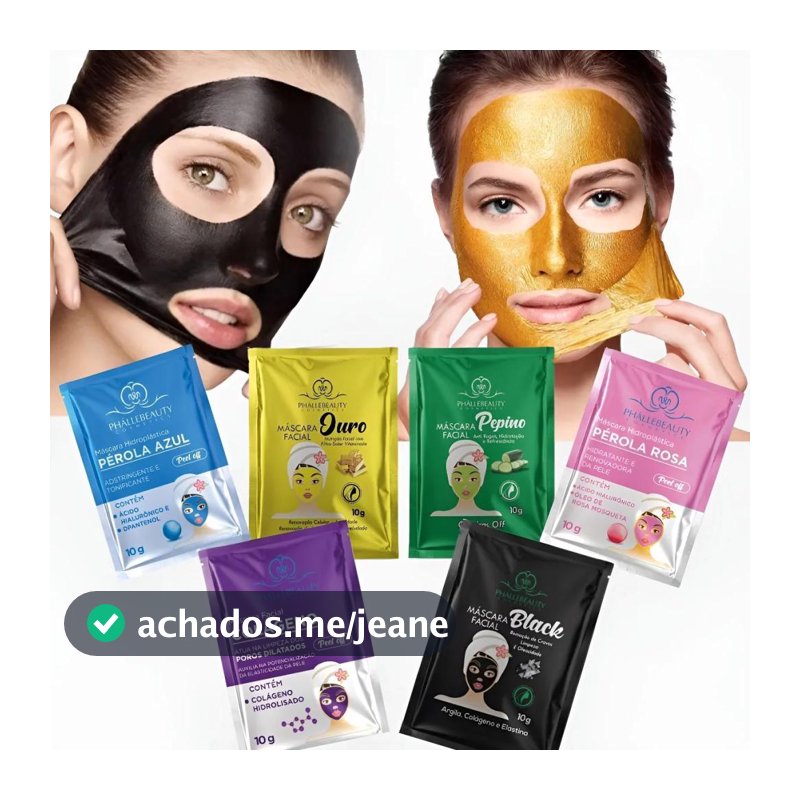 SACHÊ MÁSCARA FACIAL PEEL OFF LIMPEZA PROFUNDA E REVITALIZAÇÃO DA PELE 10G UNISSEX