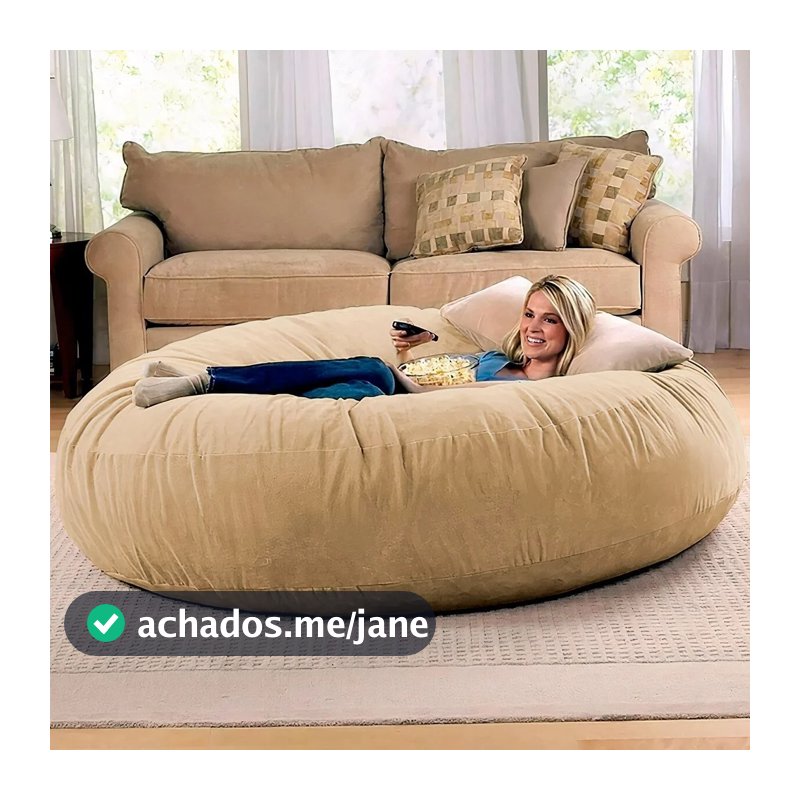 Puff Gigante Premium Suede Varias Cores 1.50x30 Diâmetro Sem Enchimento Lançamento