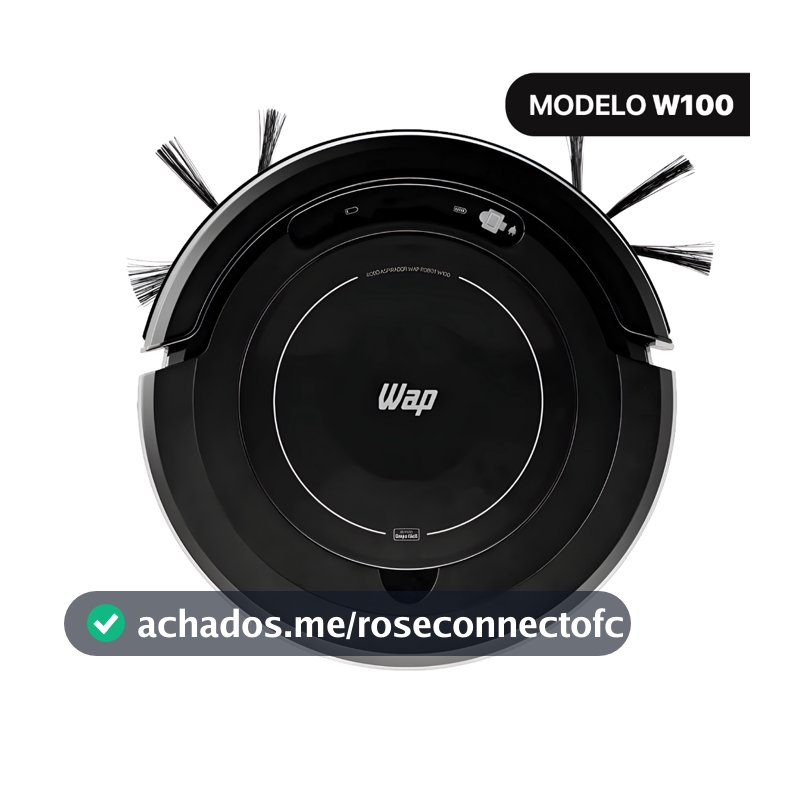Aspirador de Pó Robô WAP Robot W100 3 em 1 Antiqueda Bivolt 17W