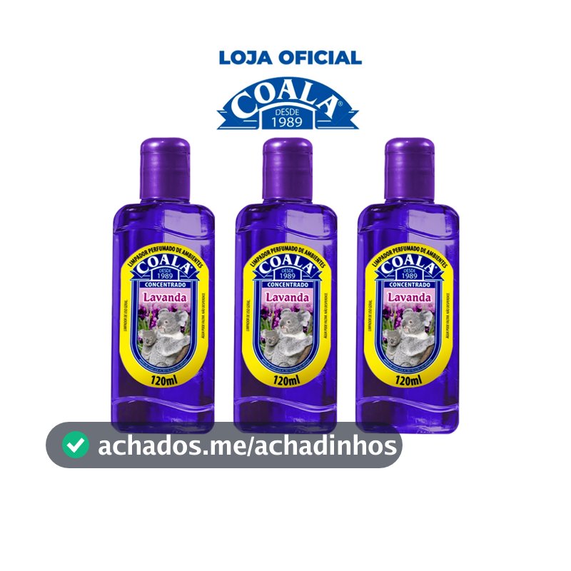 Combo 3 Limpadores Coala Lavanda 120 ml