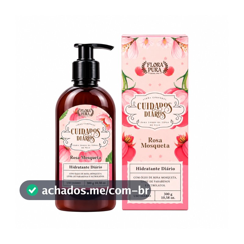 Hidratante Corporal Rosa Mosqueta 300ml Flora Pura