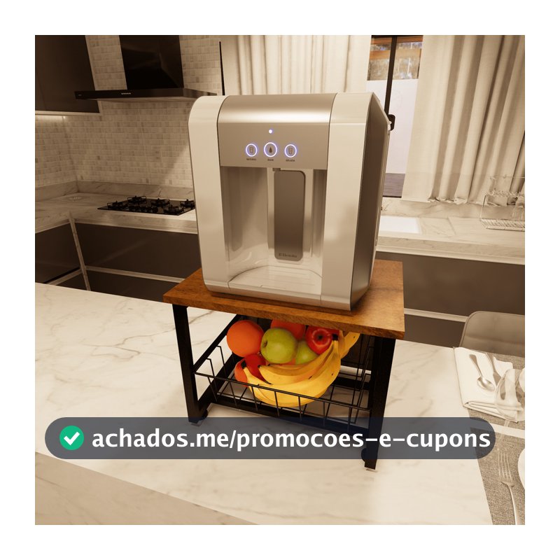 Fruteira Para Bancada Mesa Preto Fosco