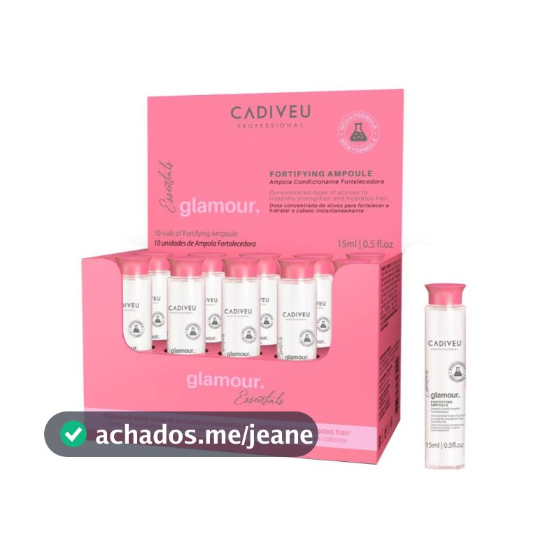 Cadiveu Ampola Glamour 10 ampolas de 15ml