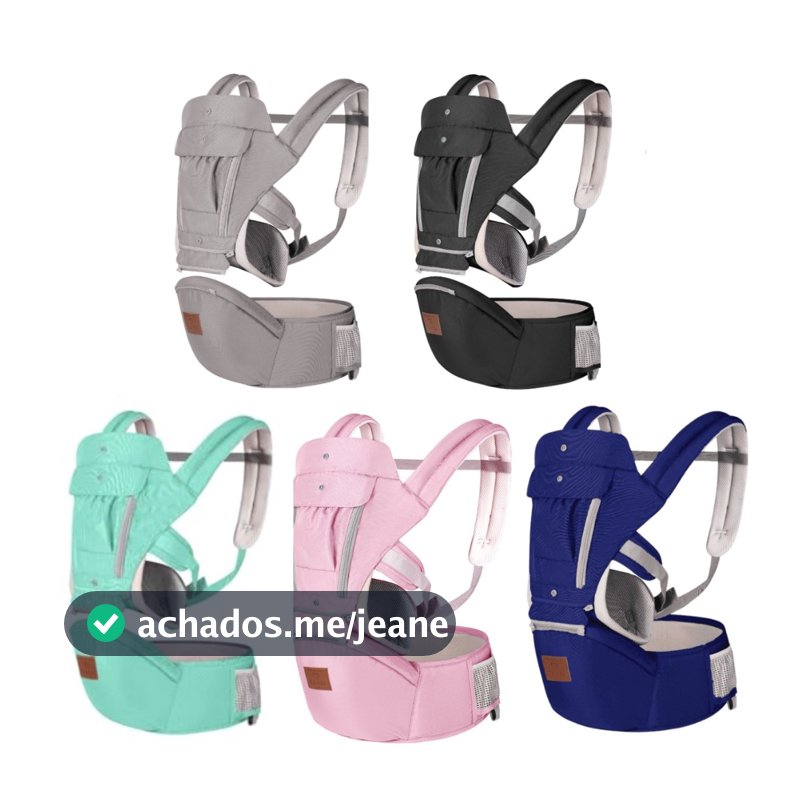 Canguru Ergonômico Bebê 12 posições com bolso 3 em 1