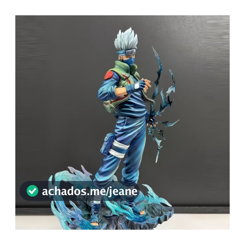 22CM Naruto DEZ Anos CEM Ninja Kakashi Figura Cenário Modelo Decoração