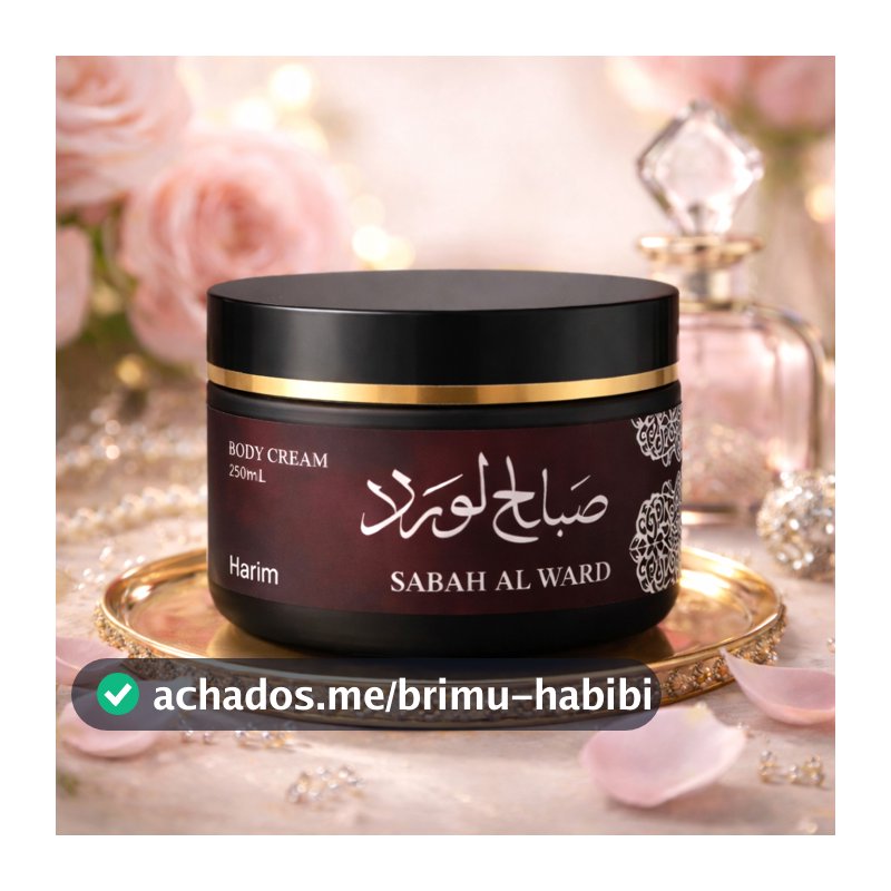 Creme Hidratante Corporal Sabah Al Ward 250ml Grande Árabe