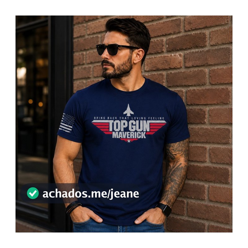 Camiseta Reset Streetwere Top Gun Maverick 100% Algodão Premium Promoção
