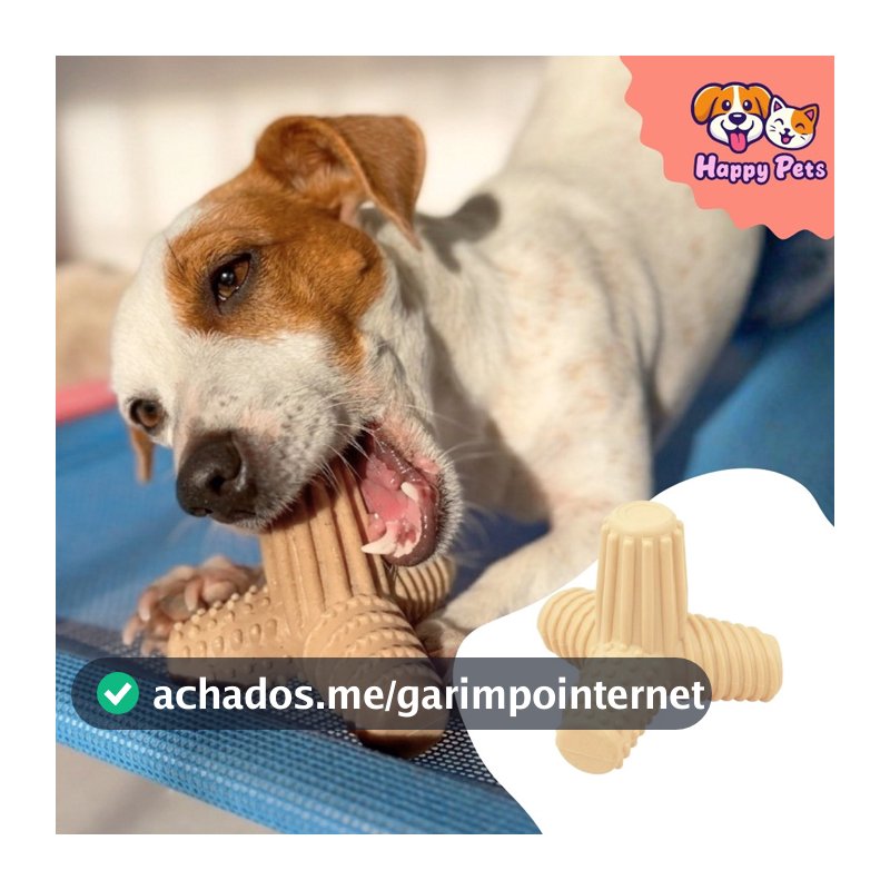 Brinquedo Mordedor 4dogs Eco Natural Tridimensional Para Cães Pet Games