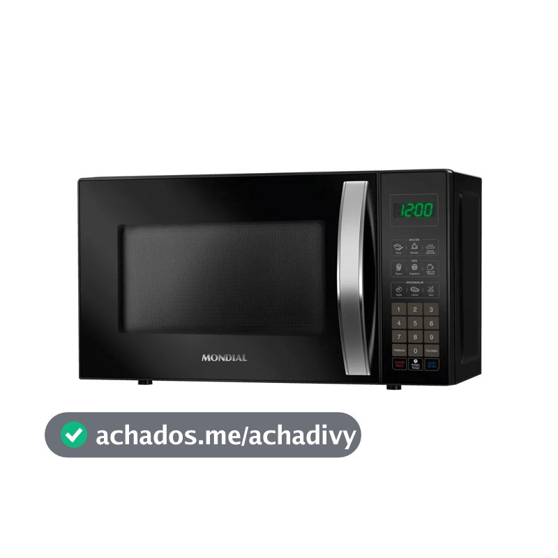Micro-ondas Mondial Mo 01 21 B Potencia 1200w 60hz 21 Litros