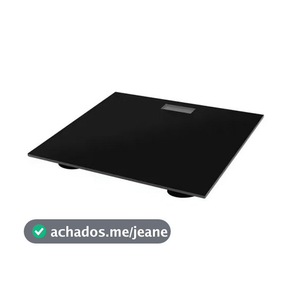 Balança Digital Corporal De Vidro Banheiro Preta Até 180kg  ---6738