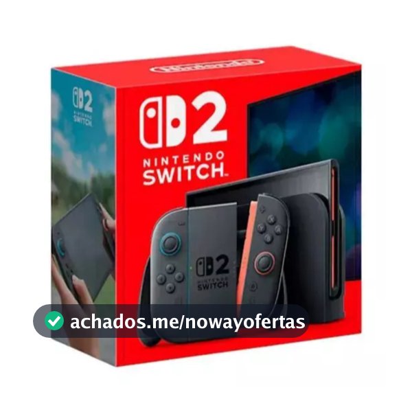 Console Nintendo Switch 2 - 256gb Lcd Gray Novo Lacrado Acompanha adaptador de tomada