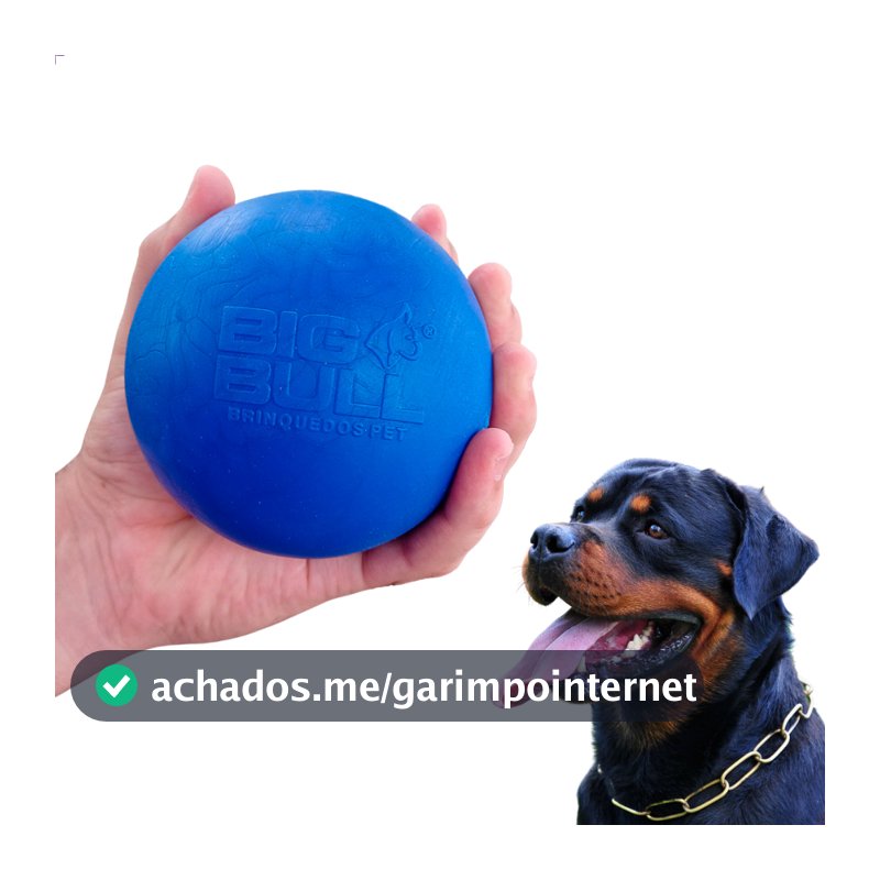 Brinquedo Cachorros Grandes Bola Pet Pitbull Interativo Bolinha Maciça Resistente Big Bull Pet