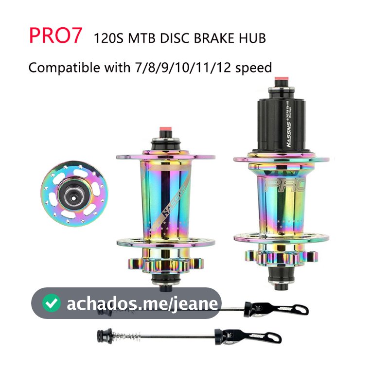 cubo K7 barulhento cubo pro7 Cubos para mountain bike 120 chocalhos compatibilidade7 8 9 10 11 12 Velocidades